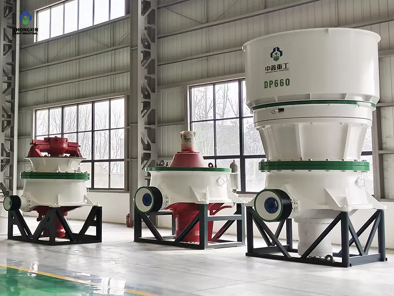 DP cone crusher factory assembly and testing before shipment process