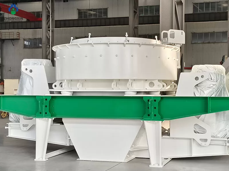 VSI vertical shaft impact crusher manufacturing in the workshop