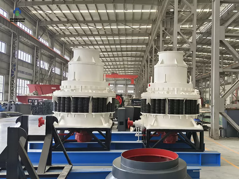 PY spring cone crusher factory workshop assembly and production line