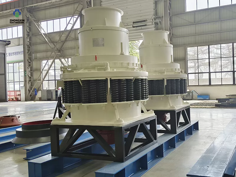PY Series Spring Cone Crusher workshop manufacturing process