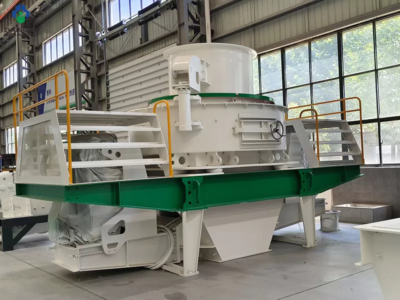 Sand making machine manufacturers workshop showing VSI crusher production quality