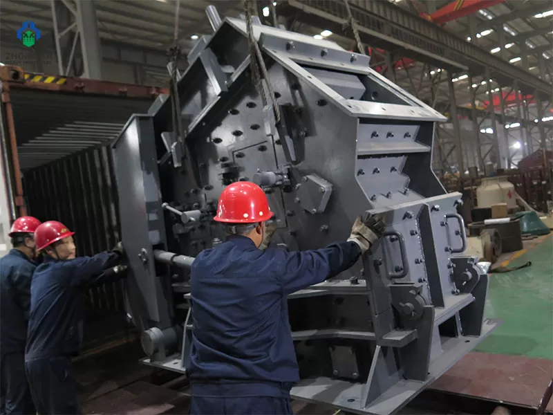 PF impact crusher ready for quality inspection and factory packaging