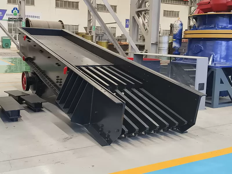 China vibrating feeder factory displaying high-performance vibrating feeder series for crushing plants
