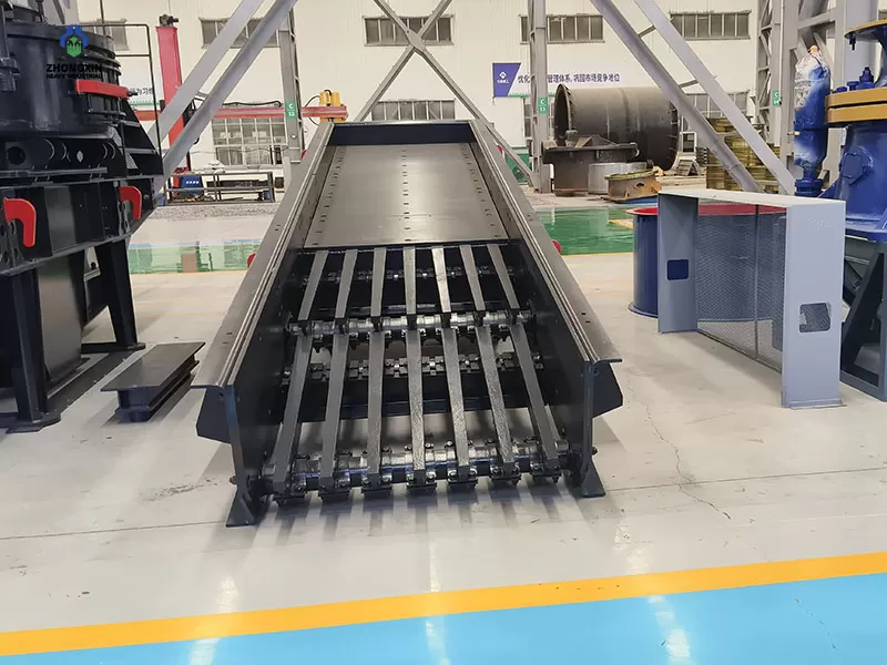 Heavy-duty stone crusher vibrating feeder produced by professional vibrating feeders manufacturer