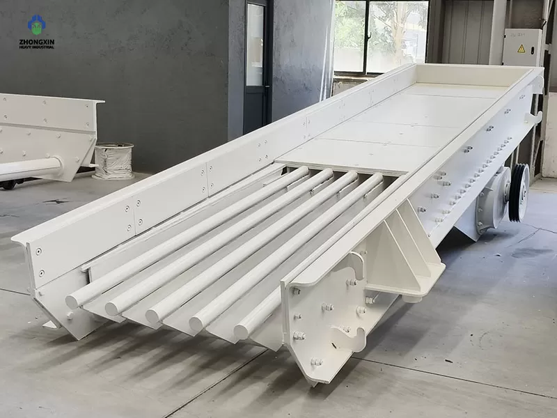 High-performance ZSW Vibrating Feeder built with durable steel construction