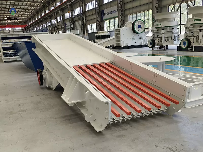 ZSW Vibrating Feeder under production for stone crushing plants