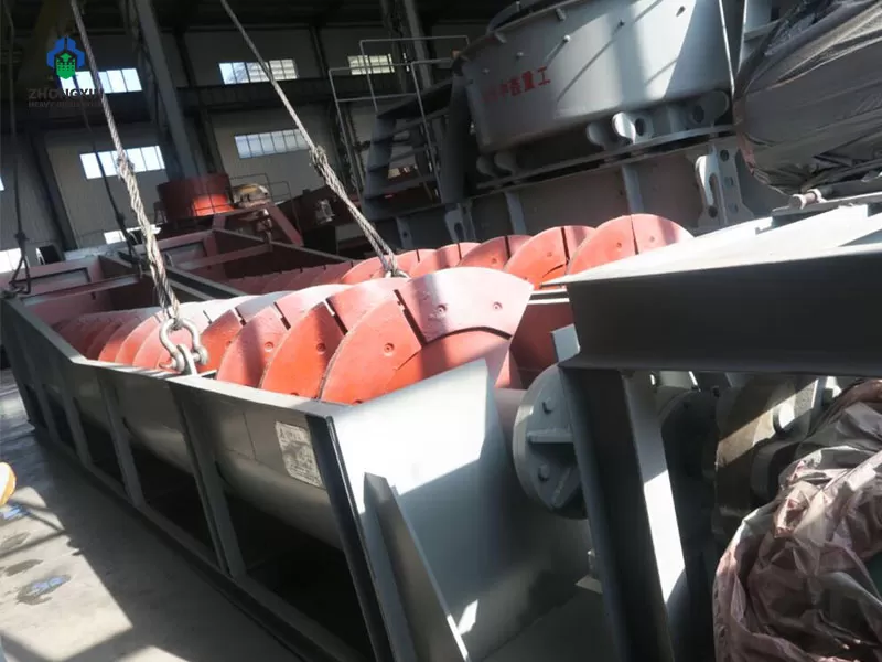 Securely packed heavy duty reduction gearboxes and screw sand washer parts prepared for shipment