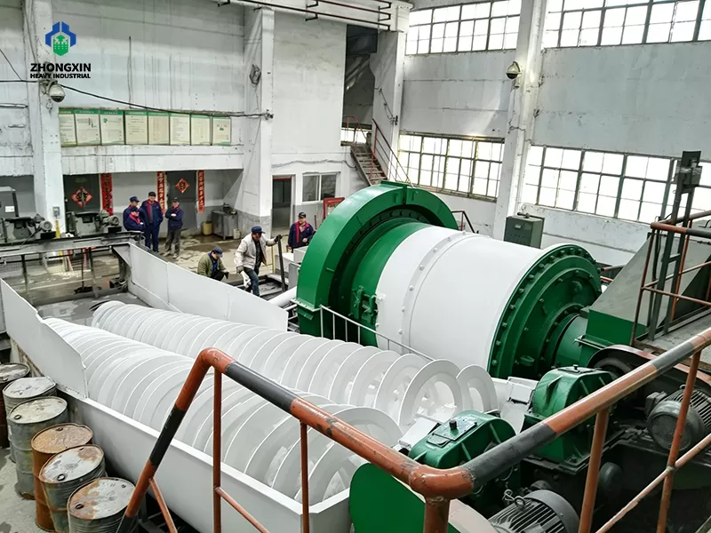 China spiral classifier and ball mill manufacturer equipment installed at mining site