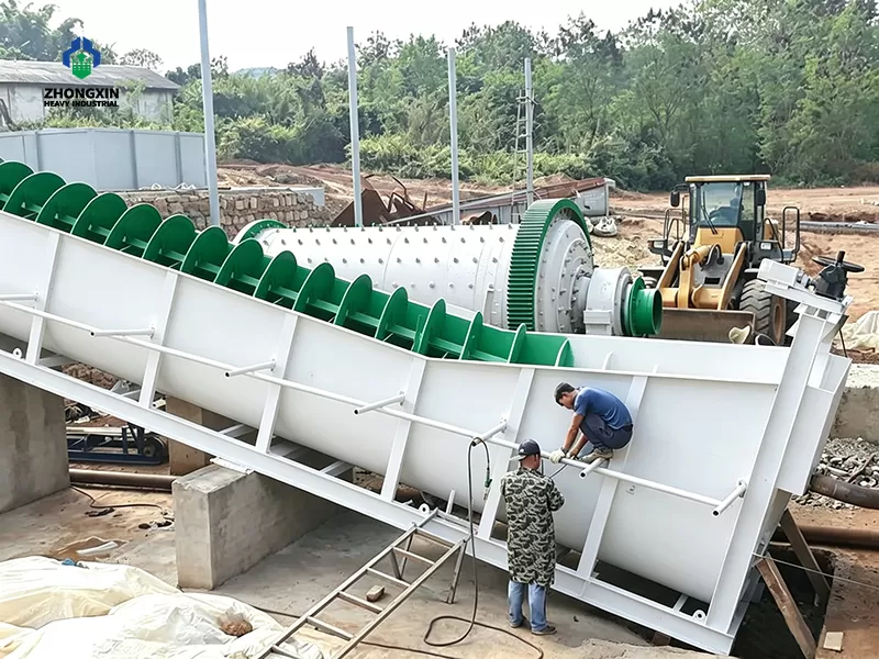 Mining spiral classifier and ball mill equipment in ore beneficiation production line
